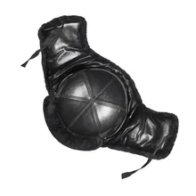 Утепленный хлопковый защитный шлем, утолщенный плюш, черная кожа, синяя ткань, оранжевый, анти разбивающийся шлем, хлопковая шапка для зимы