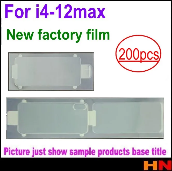 Защитная пленка 200 шт. Заводская для iPhone 12 mini 11 pro XS XR max 4 4s 5 5s 5c 6 6s 6p 7 8 plus защитная