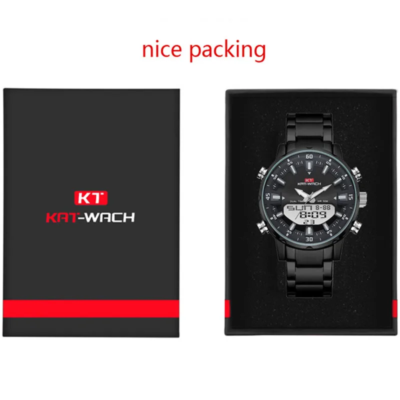 2021 Gold Wrist Watch Men Top Brand Waterproof Sports Digital Watches LED Steel Military Quartz Watch For Men Wristwatch Relogio 