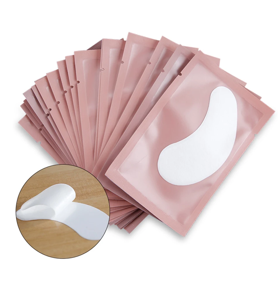 200 пар бумажные накладки для наращивания ресниц прививочные наклейки для глаз s ресницы под накладки для глаз наклейки косметические обертки инструменты