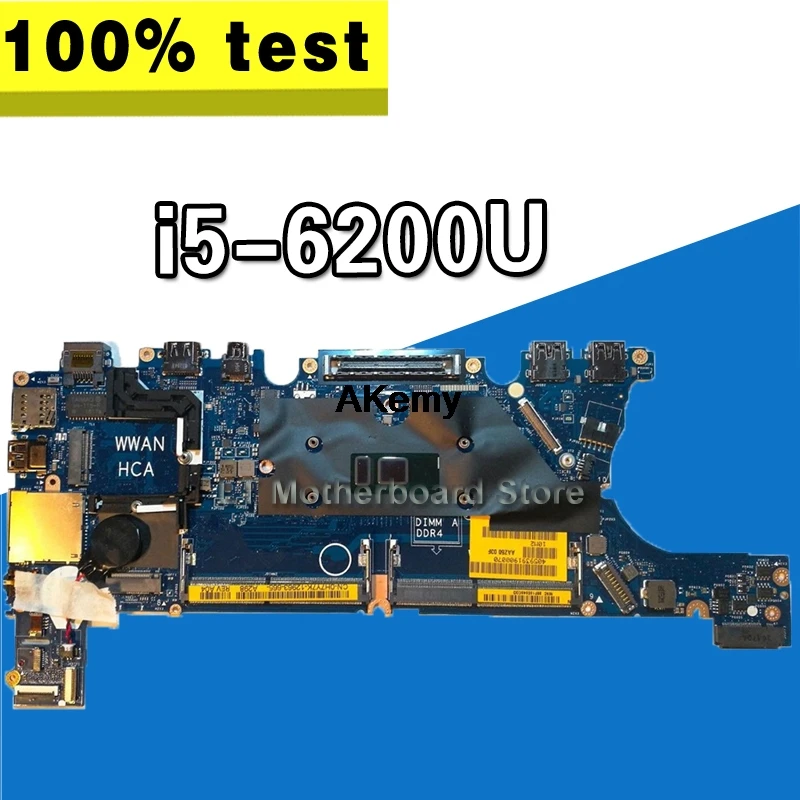 

Laptop Motherboard CN-00DTF3 For Dell Latitude E7270 Motherboard 00DTF3 0DTF3 i5-6200U 2.3 GHz AAZ50 LA-C451P Working