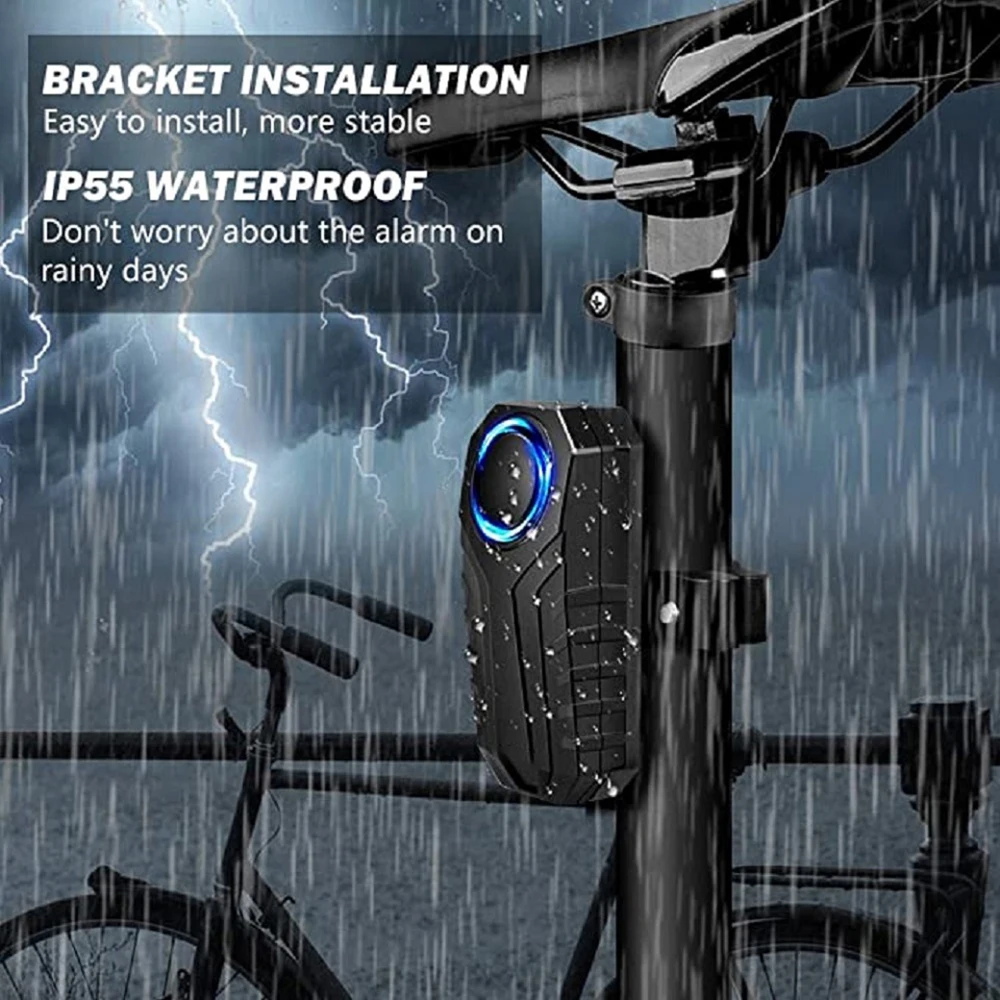 Advanced Anti-Theft Waterproof Alarm with Remote Control for Bikes and Motorcycles