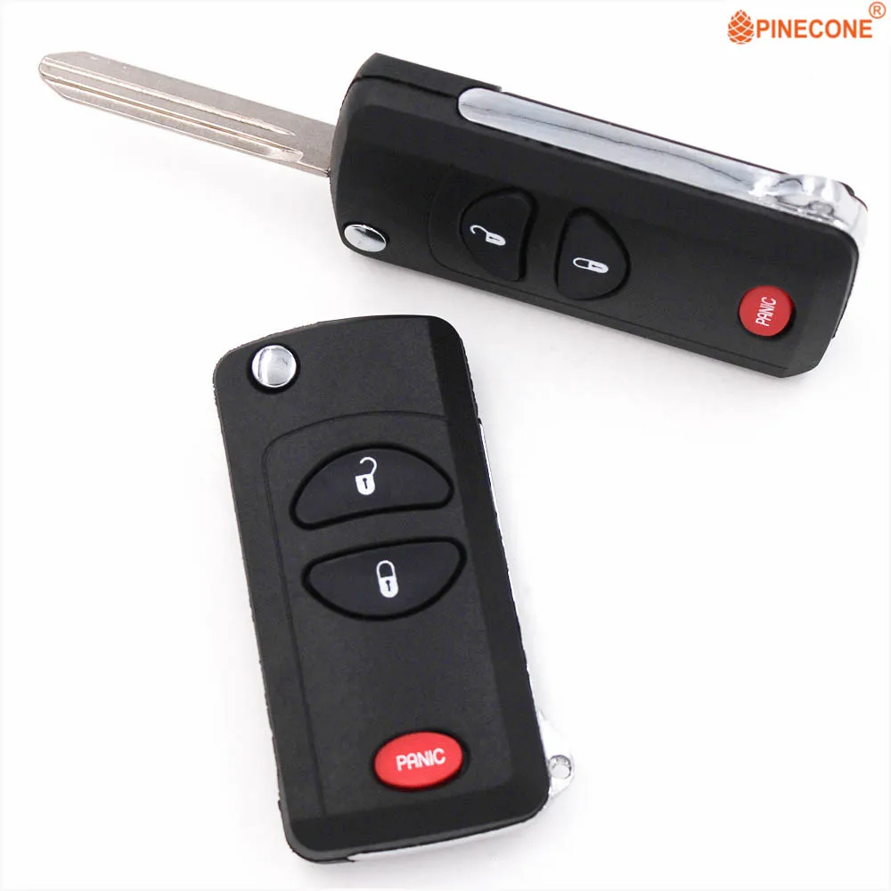 PINECONE для Dodge Ram Dakota Durango Chrysler Jeep Cherokee 56036859 2+ 1 кнопки Автомобильный ключ модифицированный Автомобильный Брелок чехол для ключей