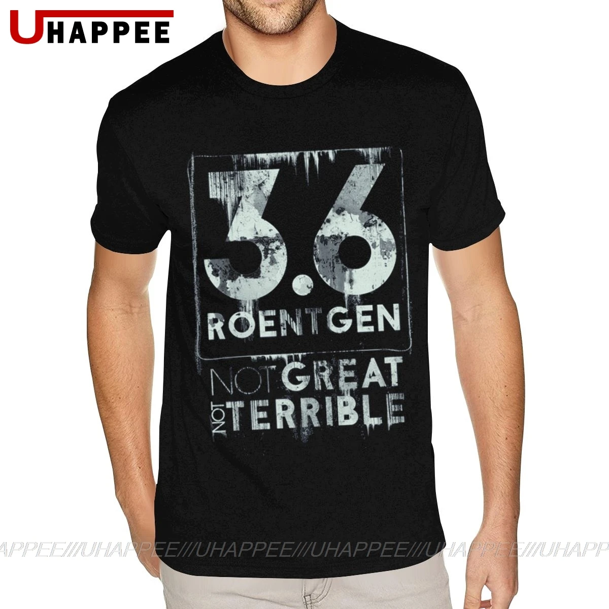Мужская футболка с коротким рукавом Roentgen Чернобыль не страшная Teeshirts Team Америка 3