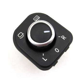 

READXT Chrome Rearview Mirror Control Switch Knob Button car accessories For PASSAT B6 3C GOLF 5 MK5 6 MK6 TIGUAN RABBIT EOS