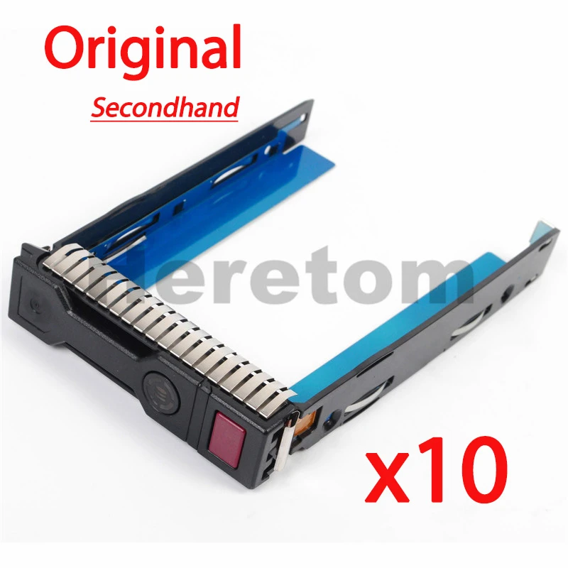 10Pack Original Secondhand 3.5" SAS SATA HDD Tray Caddy For HP DL388 G8 G9 DL380 DL360 Gen8/Gen9 651320-001/651314-001 3.5 inch sata external hard disk casing usb 3.0 support