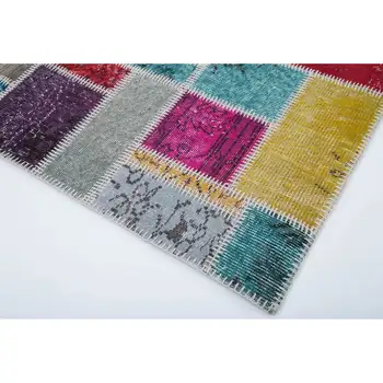 

172x255 Cm Multicolor Handmade Modern Patchwork Rug-6x8 Ft
