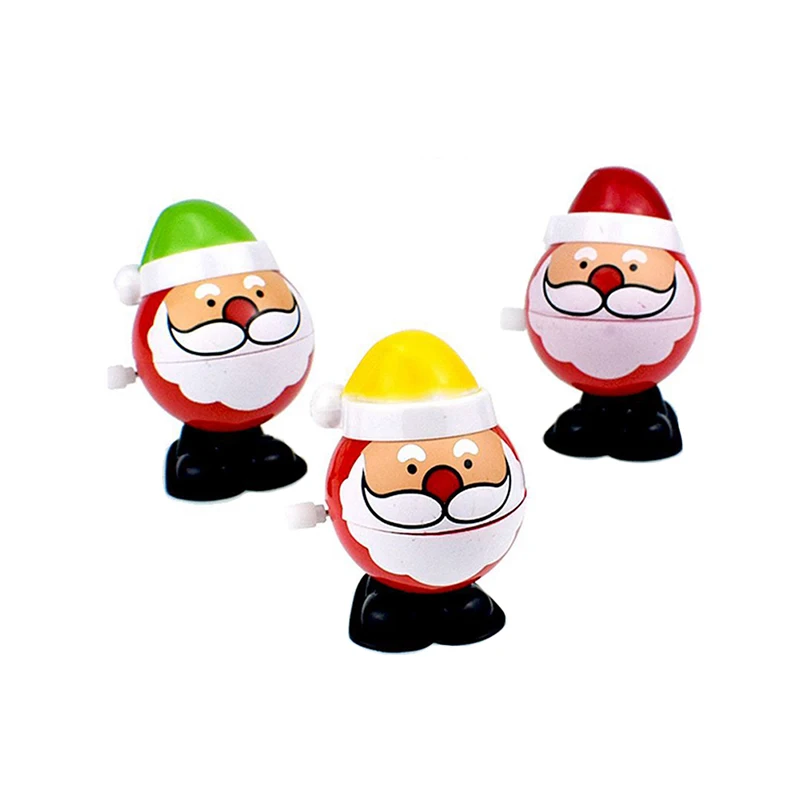 

1PC Baby Christmas Toys Santa Claus Desk Office Windup Clockwork Kid Toy Children Cute Jumping Chain Funny Decoration Gift T0754