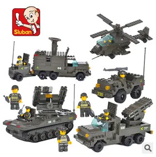 

Small Luban Building Blocks Army Forces Series 7000 Anti-Aircraft Mission Children'S Educational Assembled Toys