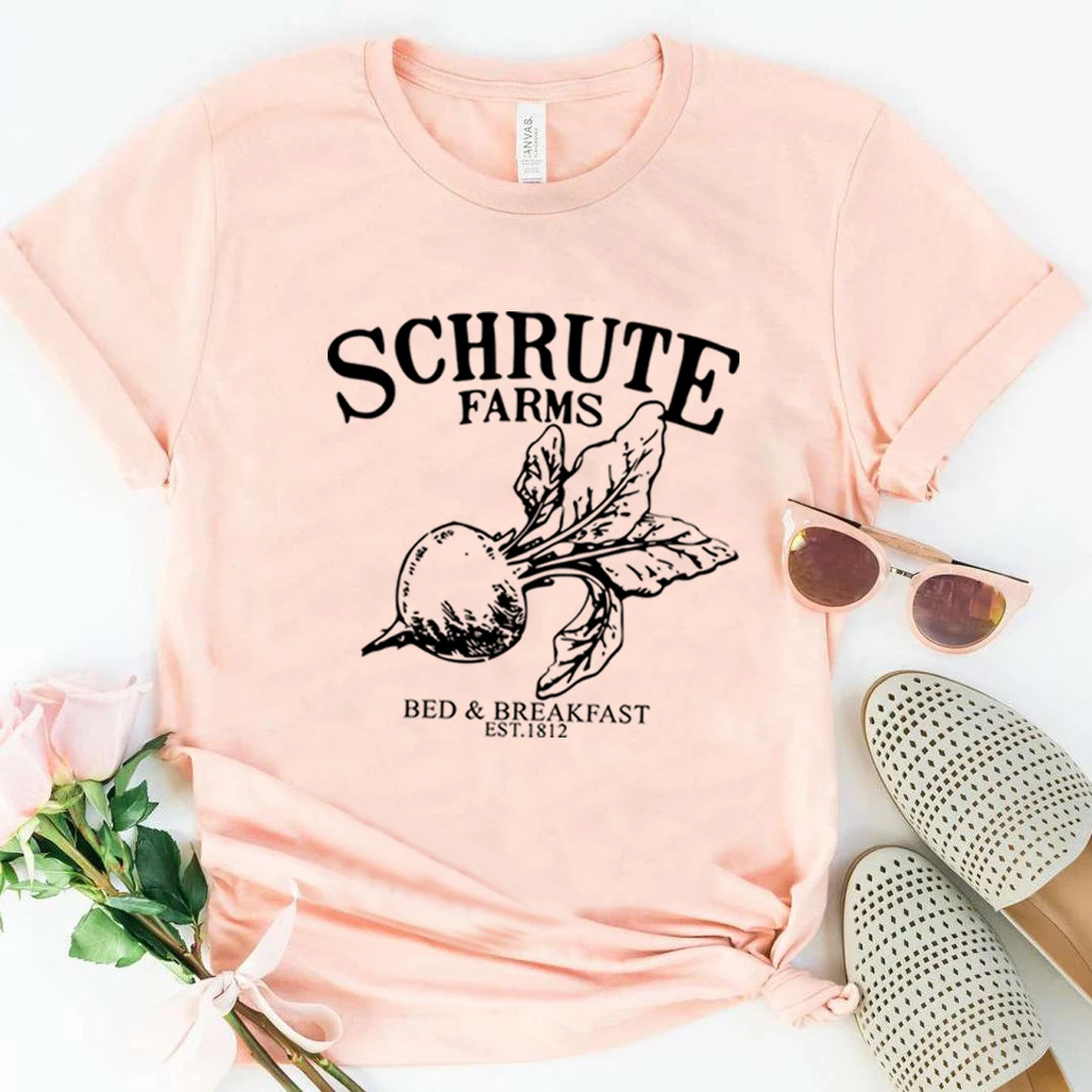 Schrute Farms Shirt Schrute Farms Bed and Breakfast T-shirt Funny Dwight Tee Dwight Office Top