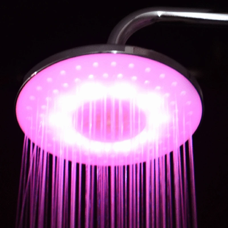 " дюймовый RGB светодиодный светильник круглый из нержавеющей стали дождевая насадка для ванной душ AU HOT