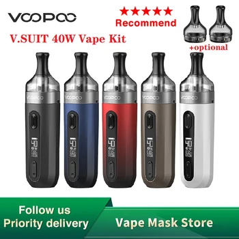 

Original VOOPOO V.SUIT Vape Kit 1200mAh V SUIT 2ml Pnp MTL Pod Cartridge Fit PnP-TR1/ PnP-TM2 Coil E-cig Vaporizer VS Drag X
