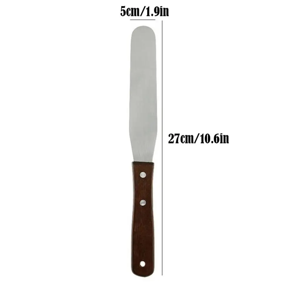 6 instraight spatula Инструменты для выпечки, стол для украшения торта, круглый плоский пластиковый стол для торта, поворотный стол для торта, лопатка/поворотный стол - Цвет: 6 instraight spatula