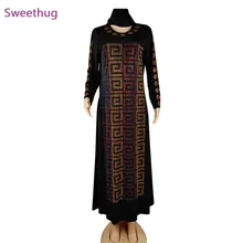 

2021 Dubai Muslim Long Sleeve Long Skirt Black Robe Hot Rhinestone Middle Eastern Women's Arab Clothing islamic clothing