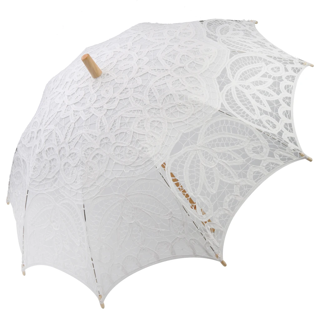 Элегантный кружевной свадебный зонтик для свадебной вечеринки, зонтик от солнца, романтичный необычный декор