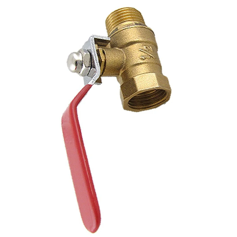 Male to Female M/F Thread 1/2" Full Port Brass Water Ball Valve
