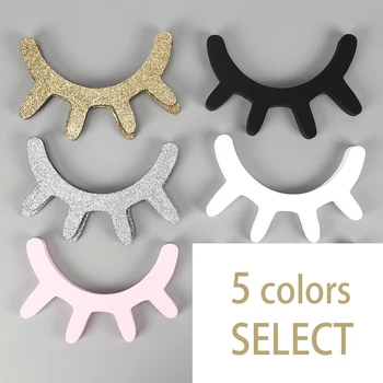 

Nordic Style Cute Wooden 3D Eyelash Wall Sticker Decor Children Kids Baby Room Background Wall Sticker Home Decoration