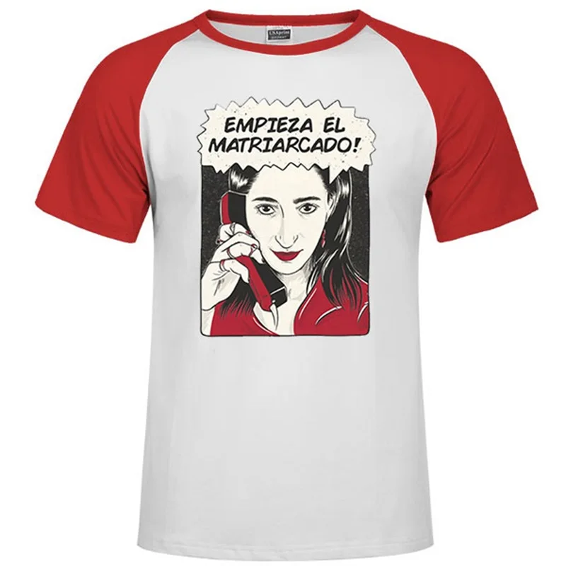 Одна деталь La Casa De Papel Мужская футболка Money Heist Tees сериал футболка женская короткий рукав House Of paper off white футболка