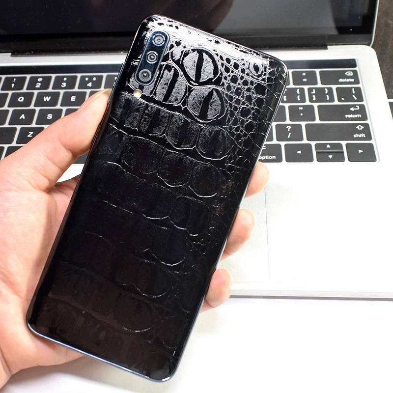 Maya Diamond Crocodile Grain Film Wrap Skin Phone Back Sticker For SAMSUNG A10 A20 A30 A50 A60 A70 A80 A90 A71 A51 A20S 30S A40S | Мобильные
