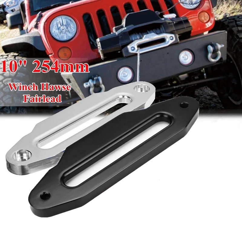 16800 Lbs Winch Fairlead 10 Inch 254Mm Synthetic Winch Wire Rope Fairlead for Suv Atv Utv Universal Towing Rope Fairlead