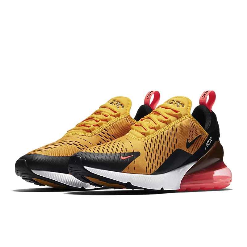 Оригинальные подлинные мужские кроссовки для бега от Nike Air Max 270, дышащие, противоударные, Нескользящие, AH8050