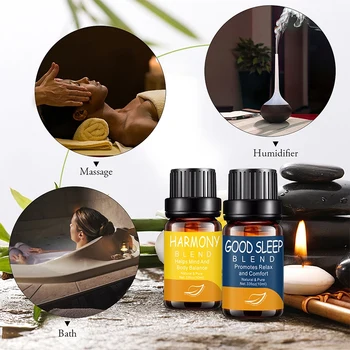 

6 Pc Pure & Natural Aromatherapy Essential Oils Set Anti-stress Aroma Diffuser Oil Essential Oil