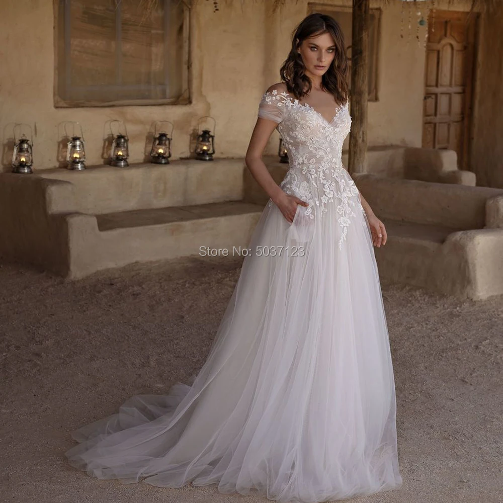 Een Line Trouwjurken 2020 Vestido De Noiva Korte Mouwen Kant Applicaties Button Illusion Bridal Bruidsjurken Hof Trein Een Line Trouwjurken 2020 Vestido De Noiva Korte Mouwen Kant Applicaties Button Illusion Bridal Bruidsjurken Hof Trein