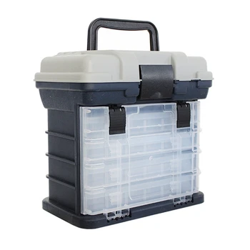 

NEW-5-Layer PP + ABS Fishing Gear Box Quality Plastic Handle Fishing Box Carp Fishing Tools Fishing Accessories