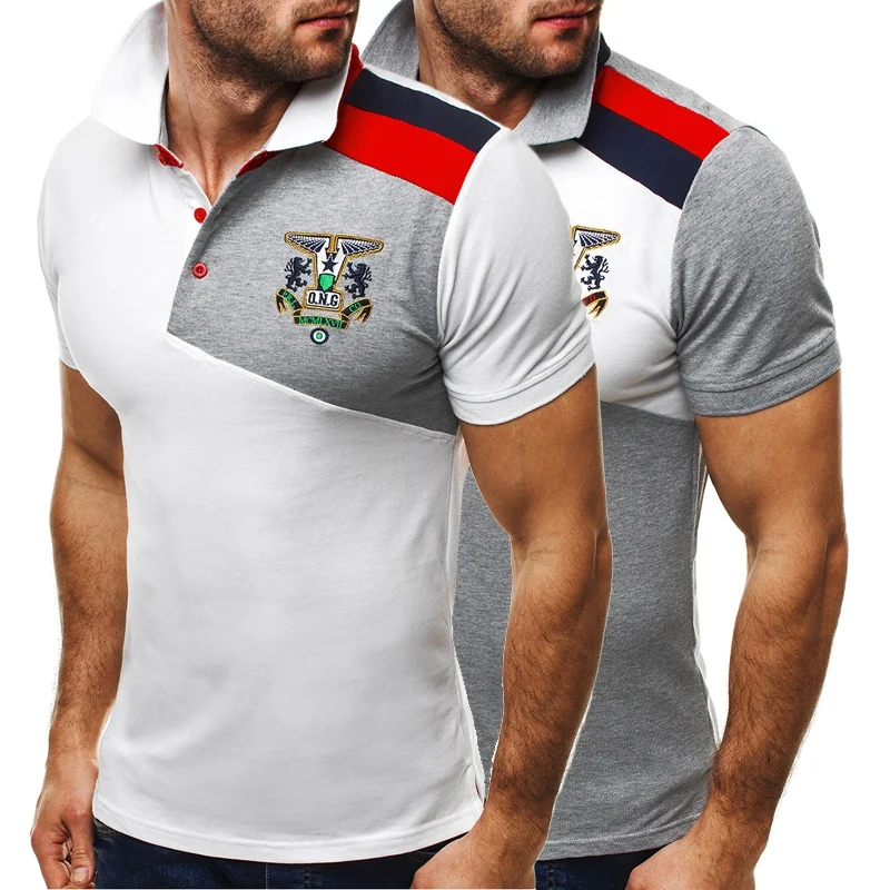  ZOGAA Summer Men Polo Shirt Male Army Air Force One Polo Shirt Casual Cotton Short Sleeve Lapel Pol