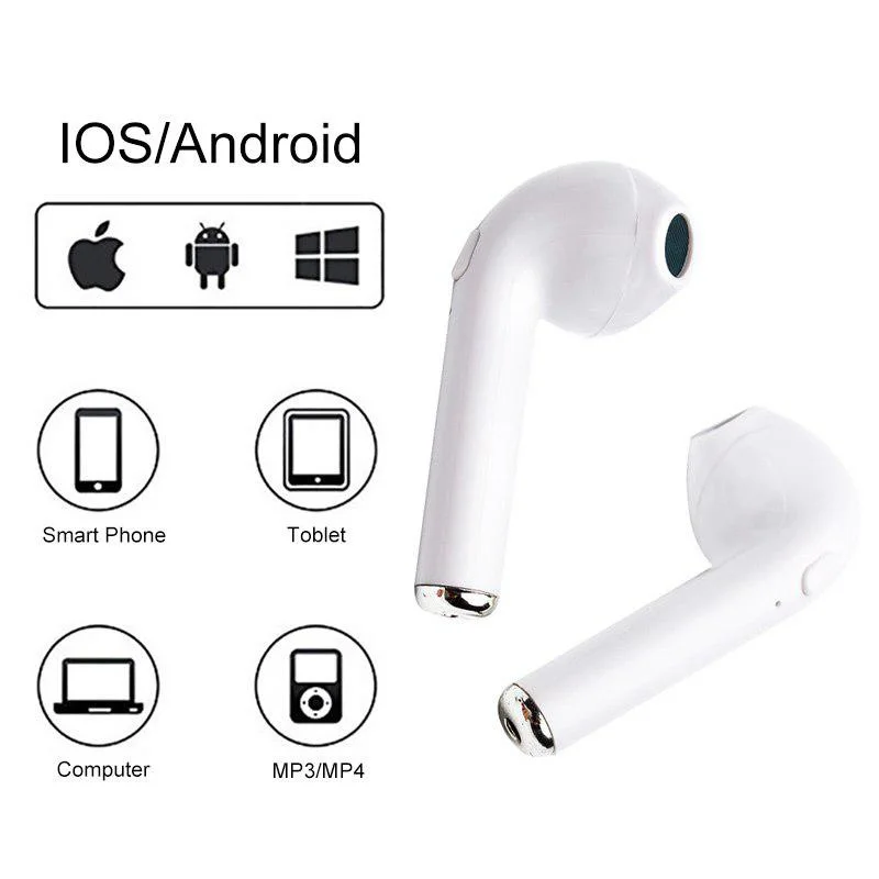 

Ottwn TWS i7s Bluetooth Headset V4.2 Wireless Stereo Bass Headset Sport Headset with mic Charging Box for iPhone Xiaomi Huawei