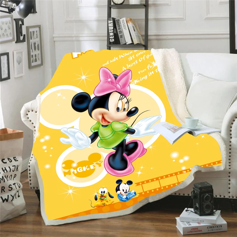 flaco Remolque desconcertado Disney manta de lana de Minnie Mouse para niños, manta cálida para las  cuatro estaciones, alfombrilla para sofá, sábanas de regalo|Mantas| -  AliExpress