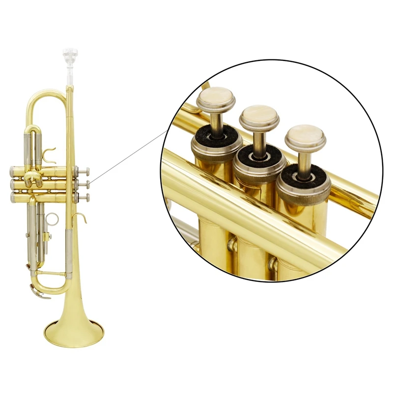 Slade Trumpet Bb B Flat Durable Brass Trumpet Beginner Musical Instrument with Mouthpiece Gloves and Exquisite Gig Bag