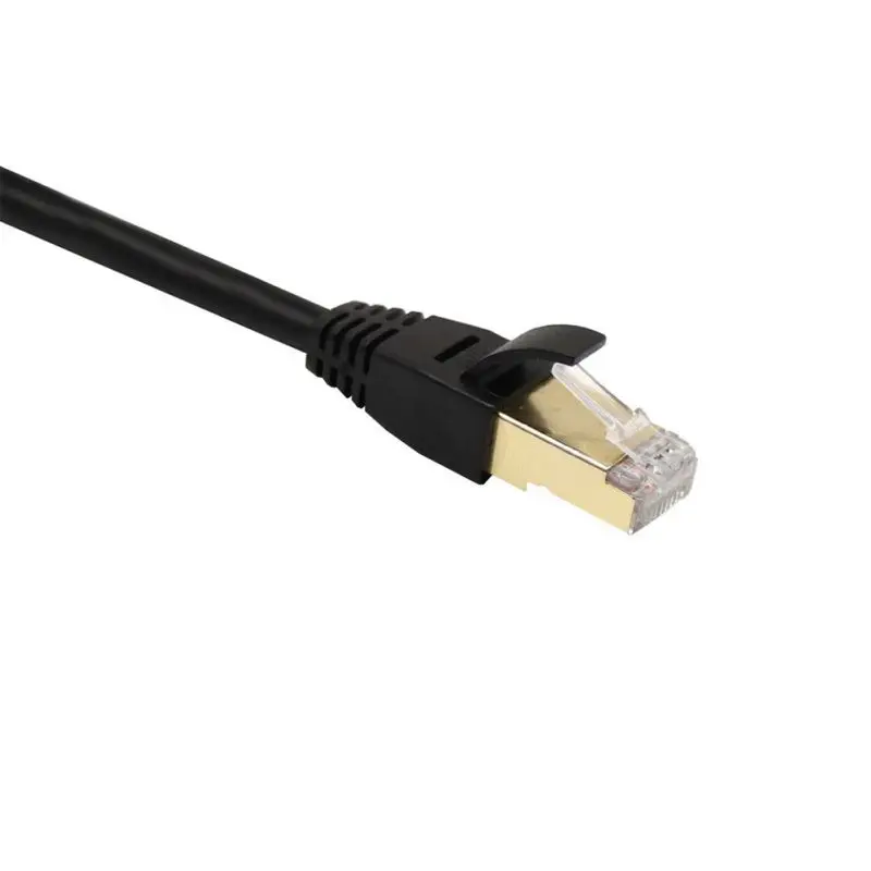 CAT7 Соединительный шнур плоский Ethernet RJ45 10 Гбит/с ультра-тонкий LAN Экранирование сети патч-кабель