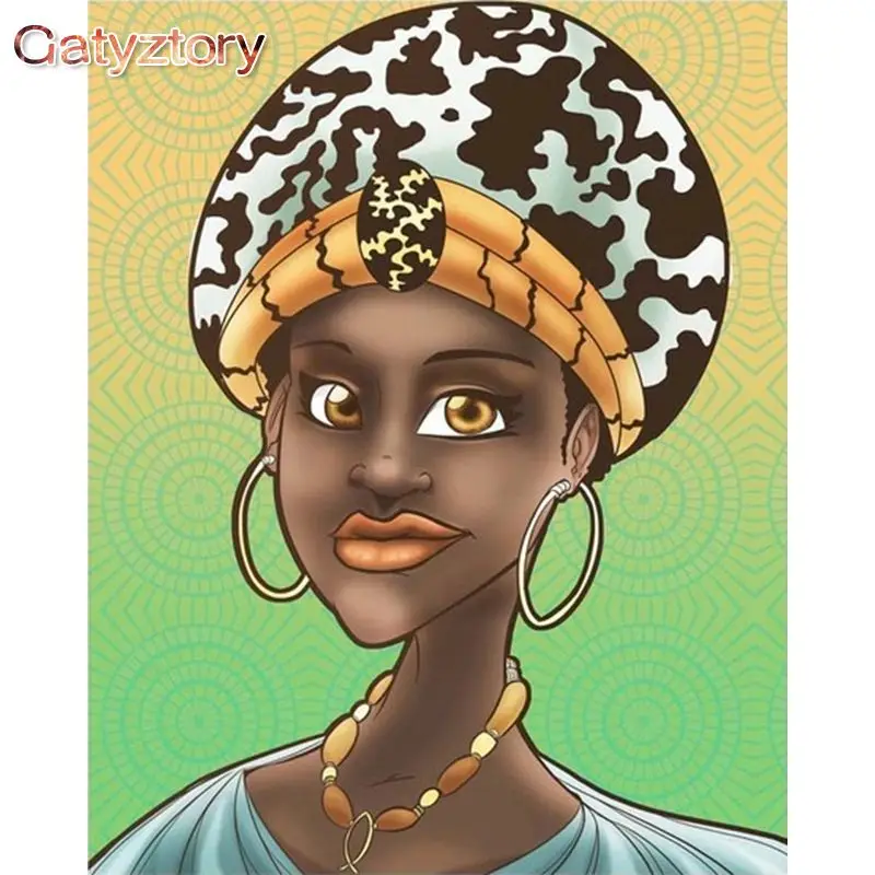 

Painting By Numbers Latin woman Canvas Drawing Photo Frames figure Picture wall Decoration hoom Adult Gatyztory Diy Kit