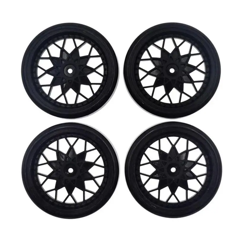 

4pcs Upgrade Wheel WPL D12 Tires Rim Wheel Hubs Rubber Tires RC Car Spare Parts Accessories Children Toys