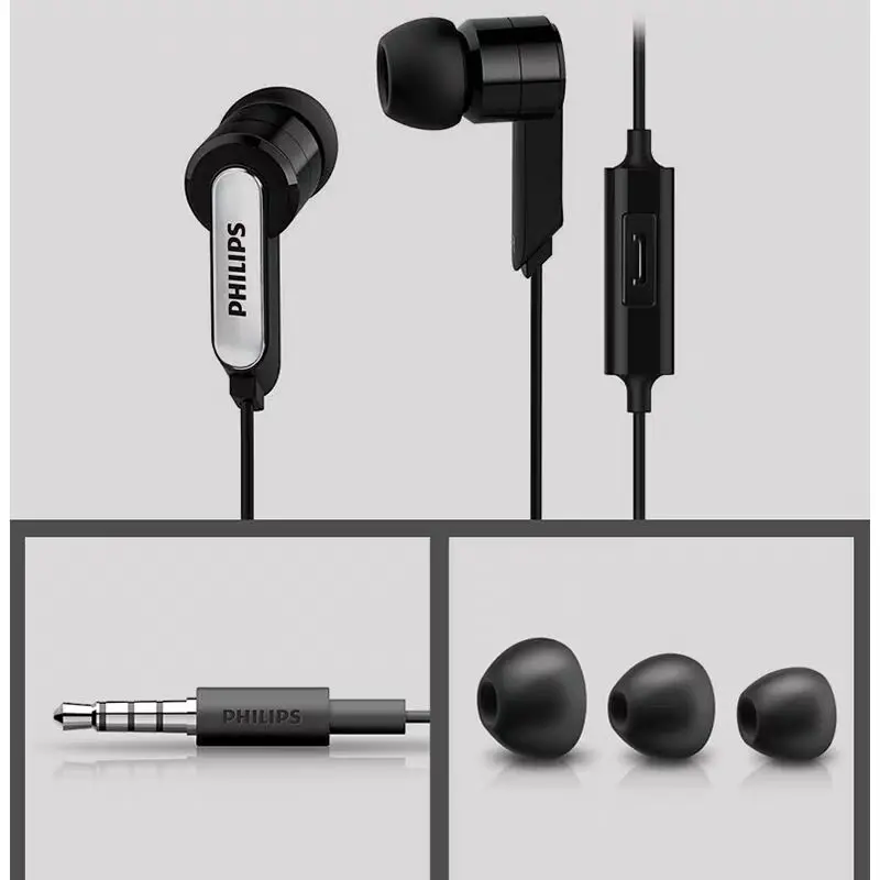 philips SHE1405 в уши Бас-гарнитура, универсальная в iphone/xiaomi/huawei/honor/VIVO