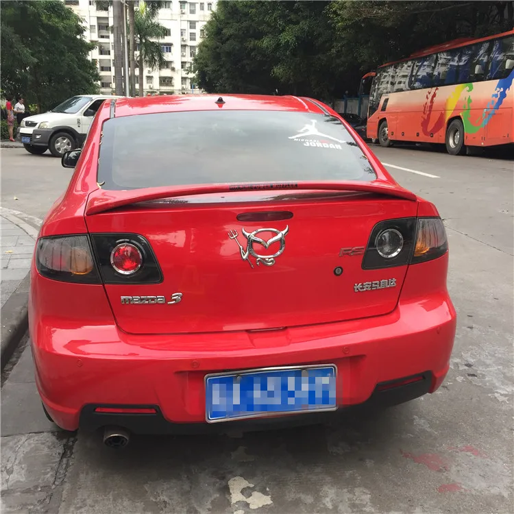 Спойлер для Mazda 3 высококачественный спойлер из АБС материала заднего крыла
