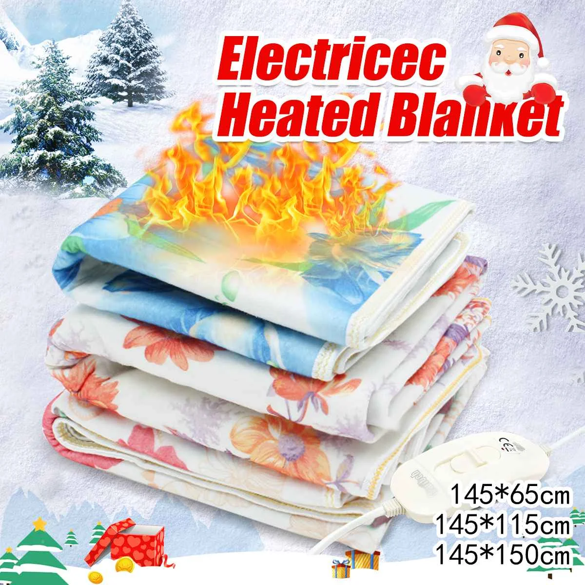 

220V Electric Heated Blanket Thermostat bed Pads 1/2/3 people Heater Patient care Body Heat Blanket Soft Bedroom living room