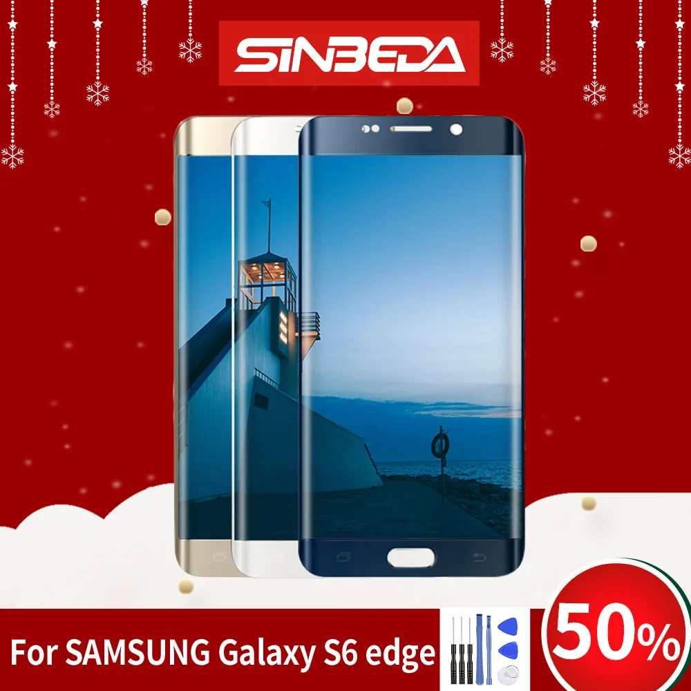 5," Super Amoled для samsung S6 Edge ЖК-дисплей сенсорный экран дигитайзер Рамка G925 G925F для S6 Edge дисплей