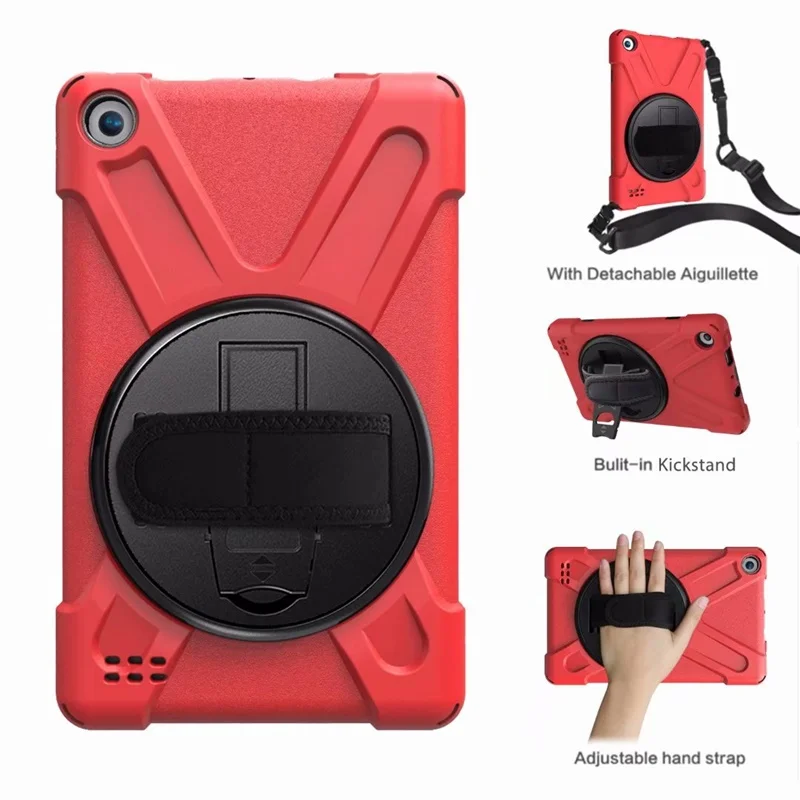 Чехол для Amazon New Fire 7, чехол для детей, безопасный противоударный броня, ремешок на руку и шею, чехол для kindle fire 7 9th generation