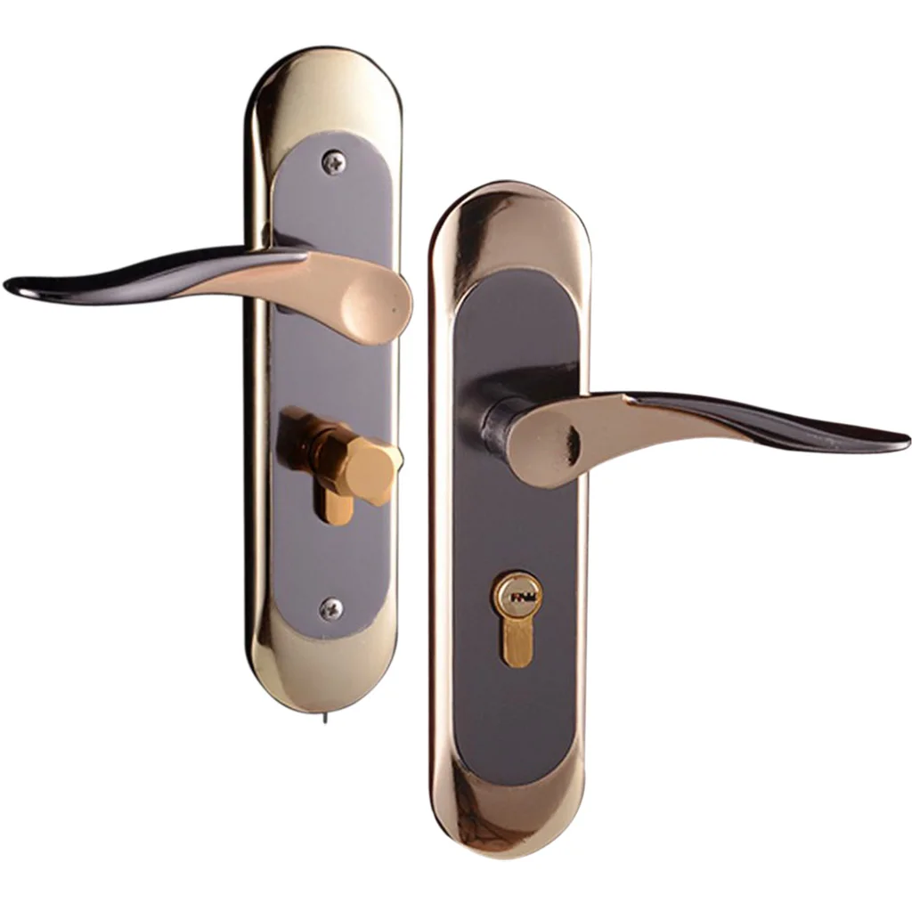 Modern Entracne Passage Door Handle Privacy Lock Lockset - Key Locking #5