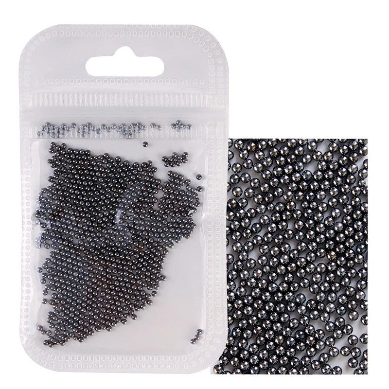 1 Packung 0,6-2,0mm Nagelkunst-Kaviarperlen 10g Strass für Mikro-Stahlkugeln 3D-Dekorationen UV-Gel Acryl-Tips – Detail 6