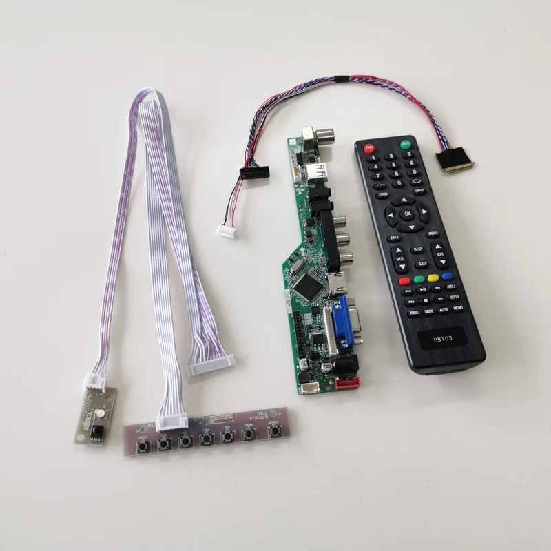 Для LTN140AT02-C02/G01 HDMI VGA USB AV RF T. V56 дисплей Контроллер привод карты WLED LVDS 40Pin панель ноутбука 1366*768 1" DIY kit