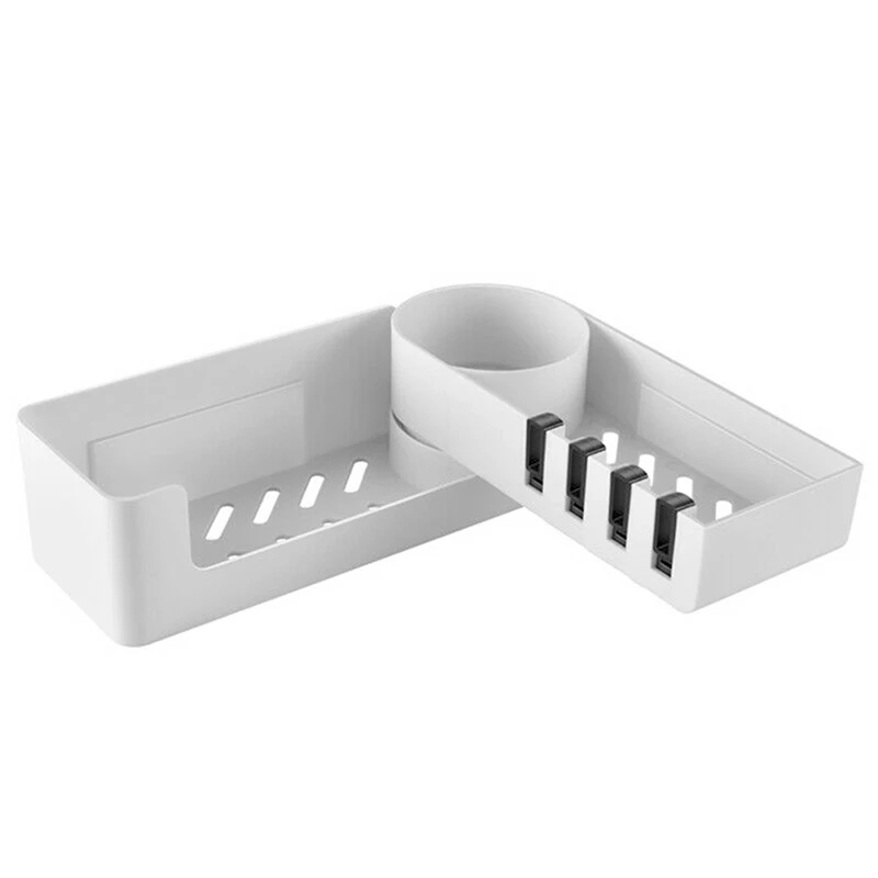 

Shower Caddy Shelf Bath Rack Storage Holder Organizer Rotatable for Bathroom Corner BJStore