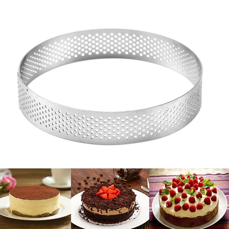 

Kitchen Baking Tool Fondant Cheese Deco Stainless Steel Round Mini Cake Mousse Mold Cookie Cutter French Style Mousse Cake Ring