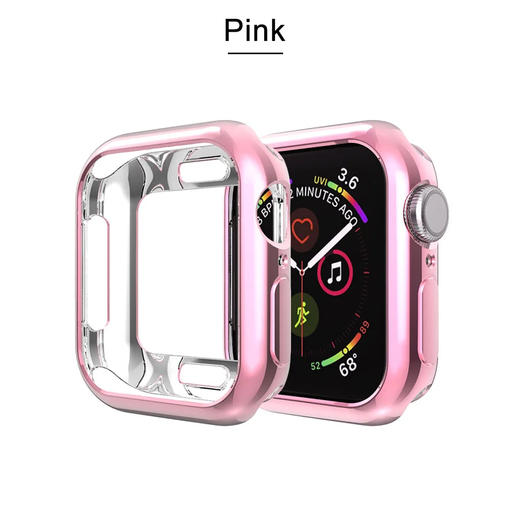 CACKOIE Soft Transparent TPU Screen Protector for Apple Watch42MM 38MM Case 5 4 3 2 1 5