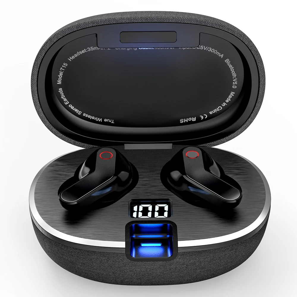 TWS 5 0 Bluetooth-совместимые наушники IPX5 водонепроницаемые мини-наушники-вкладыши с
