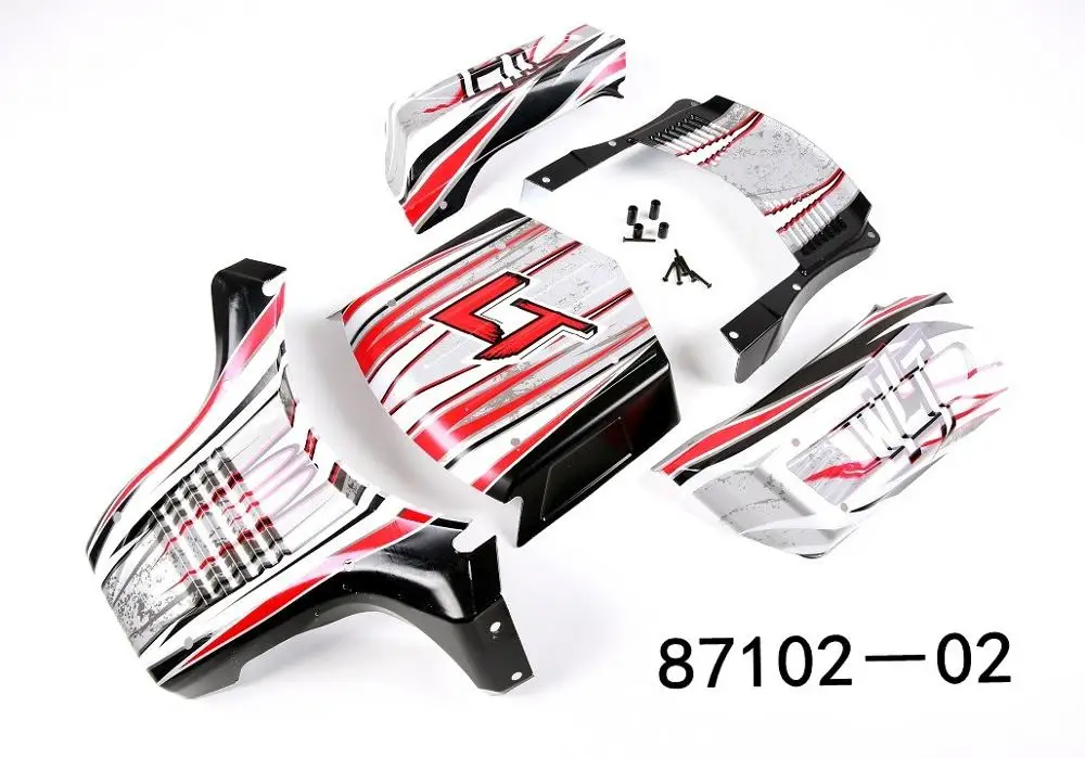 WLT Корпус кузова Набор для 1/5 Losi 5ive-T ROVAN LT SLT King мотор X2 RC части автомобиля - Цвет: WHITE