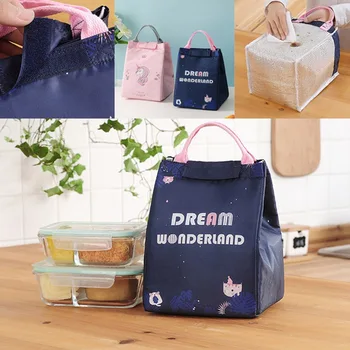

Unicorn Pattern Portable Insulated Lunch Bag Women and Children Insulated Bag Outdoor Picnic Bag Work Student Carry Lunch Bag