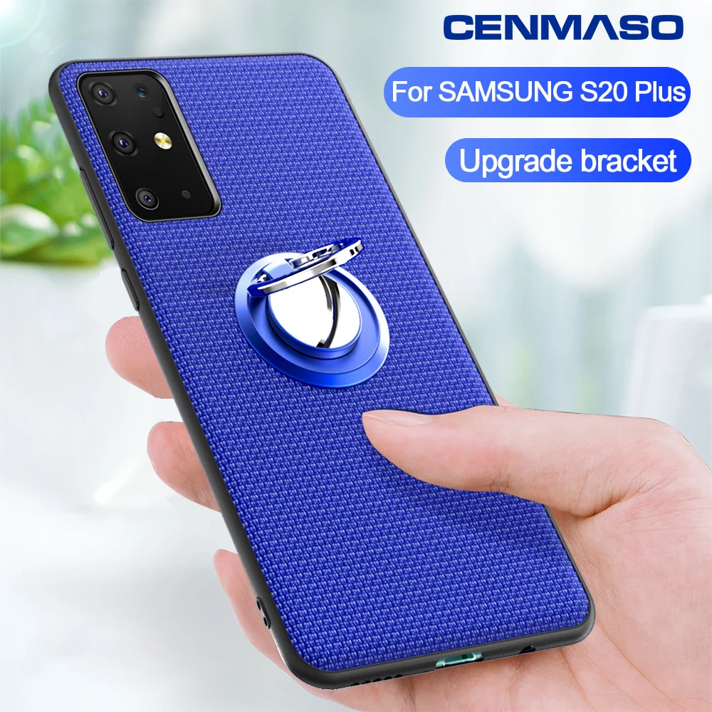 

For Samsung S20 Ultra Case for Samsung Galaxy S20 S10 Plus Note 10 Plus A50 A51 A71 Case Car Magnetic Stand Ring Back Cover